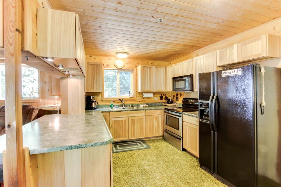 Alsea River Fishing Cabin 1 BD Vacation Rental in Waldport, OR Vacasa